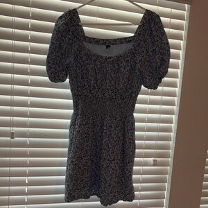Old Navy Black and White Floral Mini Dress
